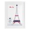 Stupell Industries Elephant & Eiffel Tower Framed Print Under Glass, design by Carla Daly
